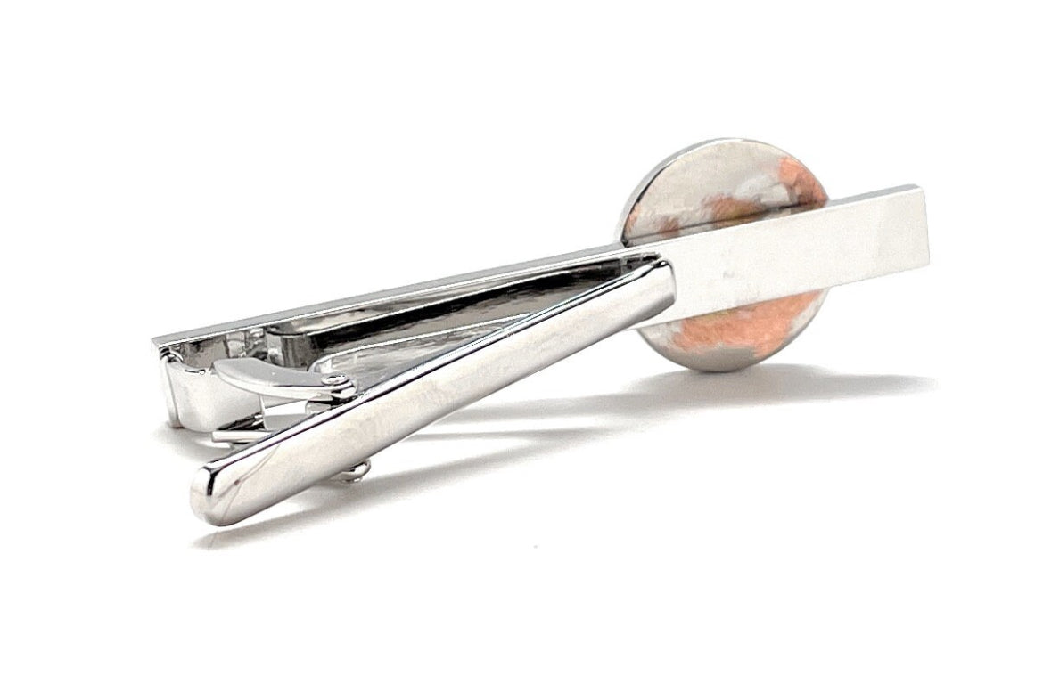 1 Scale of Justice Tie Clip Lawyer Enamel Court of Law Attorney Judge Tie Bar Law Student Blue Enamel Silver Trim Pro