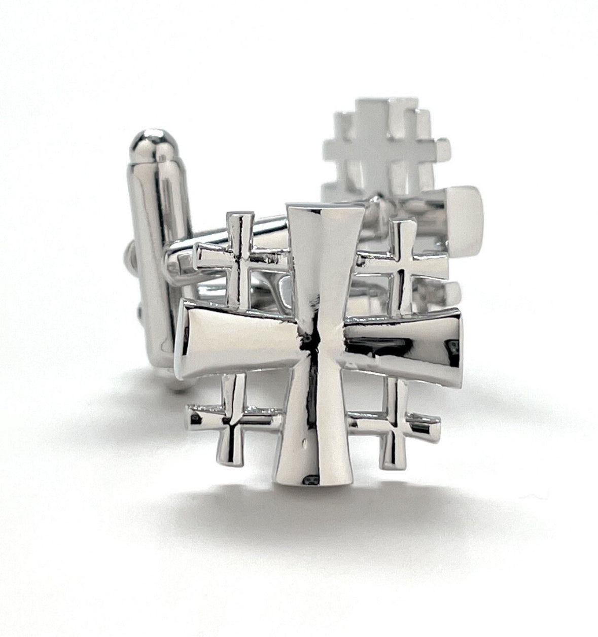 Unique and Stylish Jerusalem Cross Cufflinks for Formal Wear