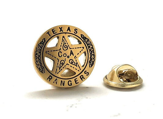 Texas Ranger Lapel Pin Law Enforcement Badge Enamel Pin State Police Big Lone Star State Tie Tack Pin Detective Texas Ranger Gift