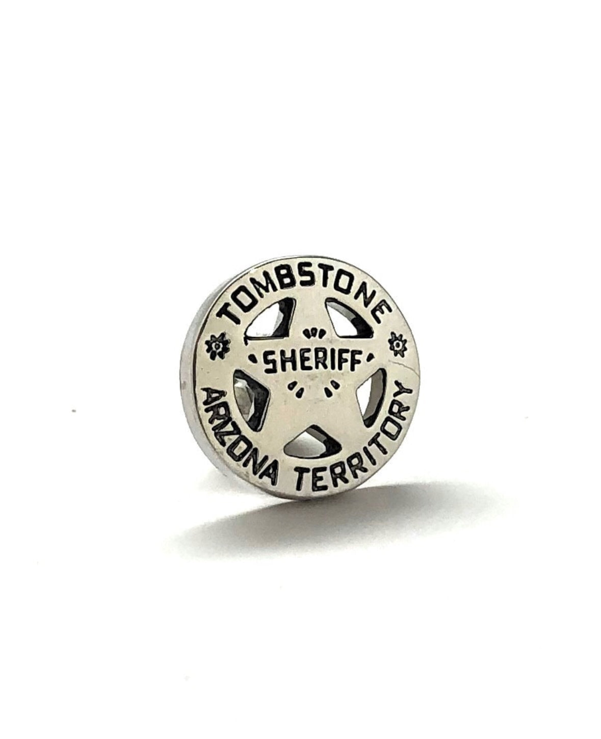 Tombstone Lapel Pin Law Enforcement Badge Enamel Pin Old Wild West Arizona Pin Tie Tack Pin Detective Old West Sheriff Badge Western Police