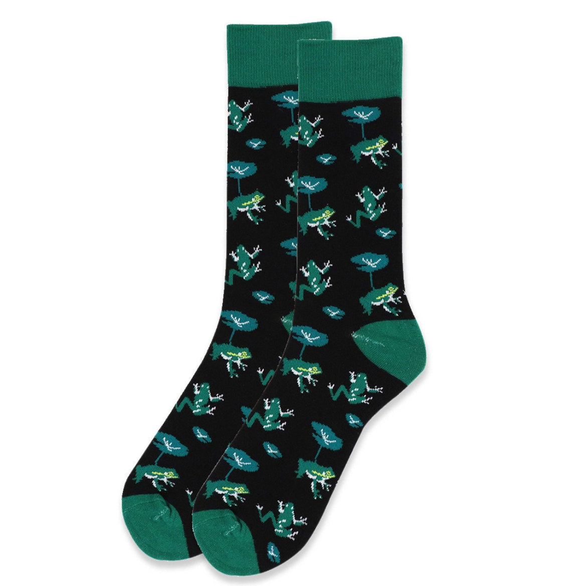 Men's Green Frog Novelty Sock Funny Socks Prince Charming Lover Gifts Cool Socks Funny Groomsmen Socks