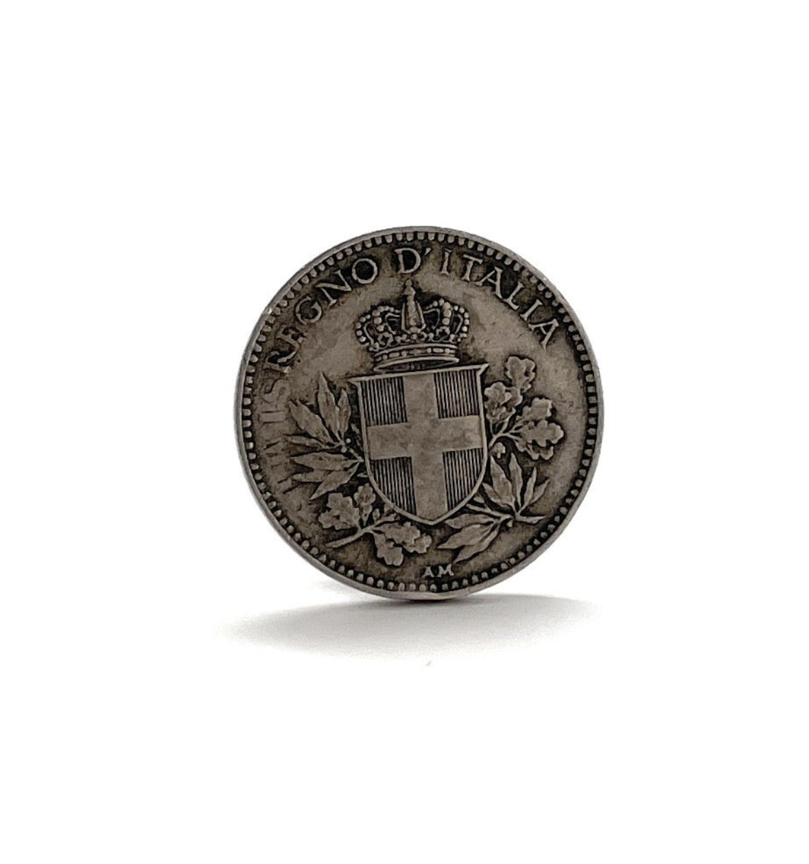 Rare Italy Coin Lapel Pin Authentic 20 Centesimi Marcos Villa 1918-1920 Italy Tie Tack Lapel Pin Italia Rome Italian Coin Naples Venice Rome