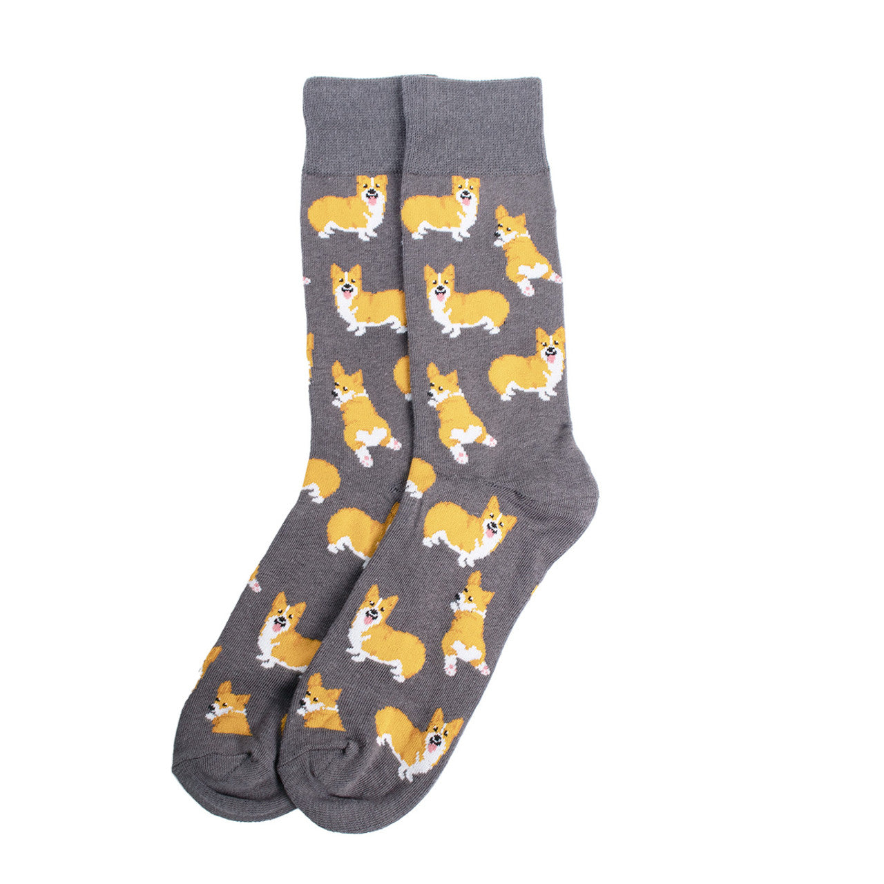 Corgis Dog Fun Socks Men's Dancing Dog Novelty Socks Funny Socks Dad Gifts Cool Socks Funny Groomsmen