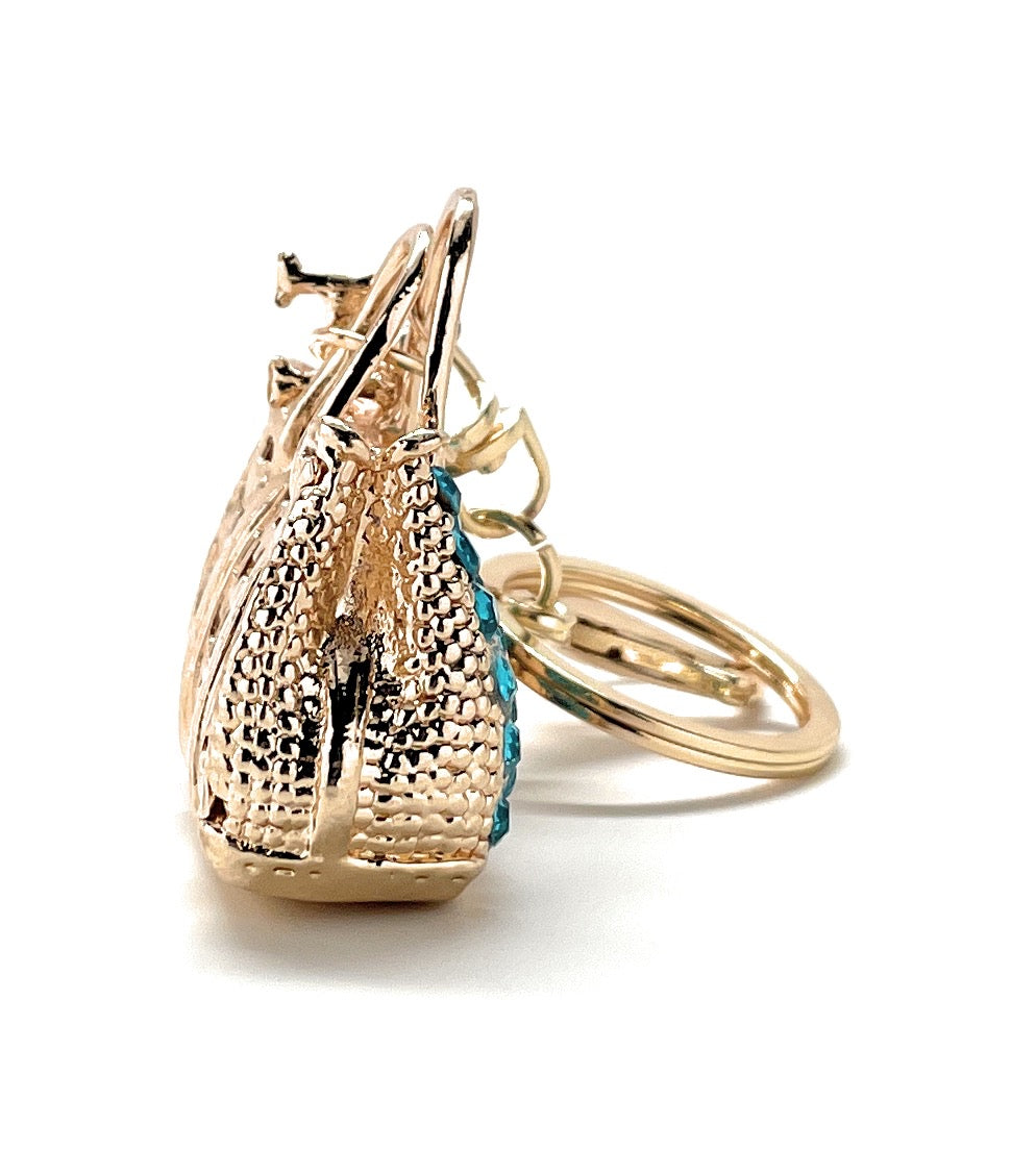 Purse Keychain Crystals with Lobster Clasp