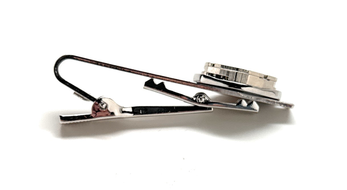 Watch Movement Tie Clip Authentic Watch Mechanism Tie Bar Vintage Watch Parts Clasp Steampunk Gift Gift for Dad Classic Gift