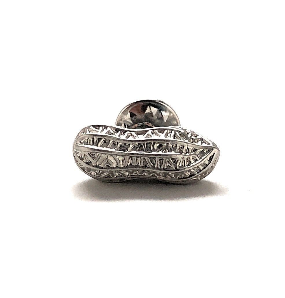 Silver Peanuts Lapel Pin