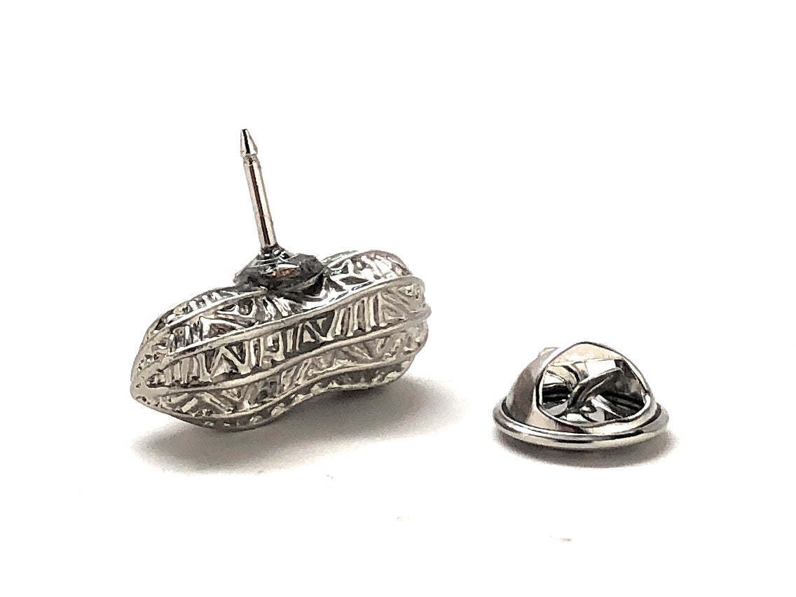 Silver Peanuts Lapel Pin