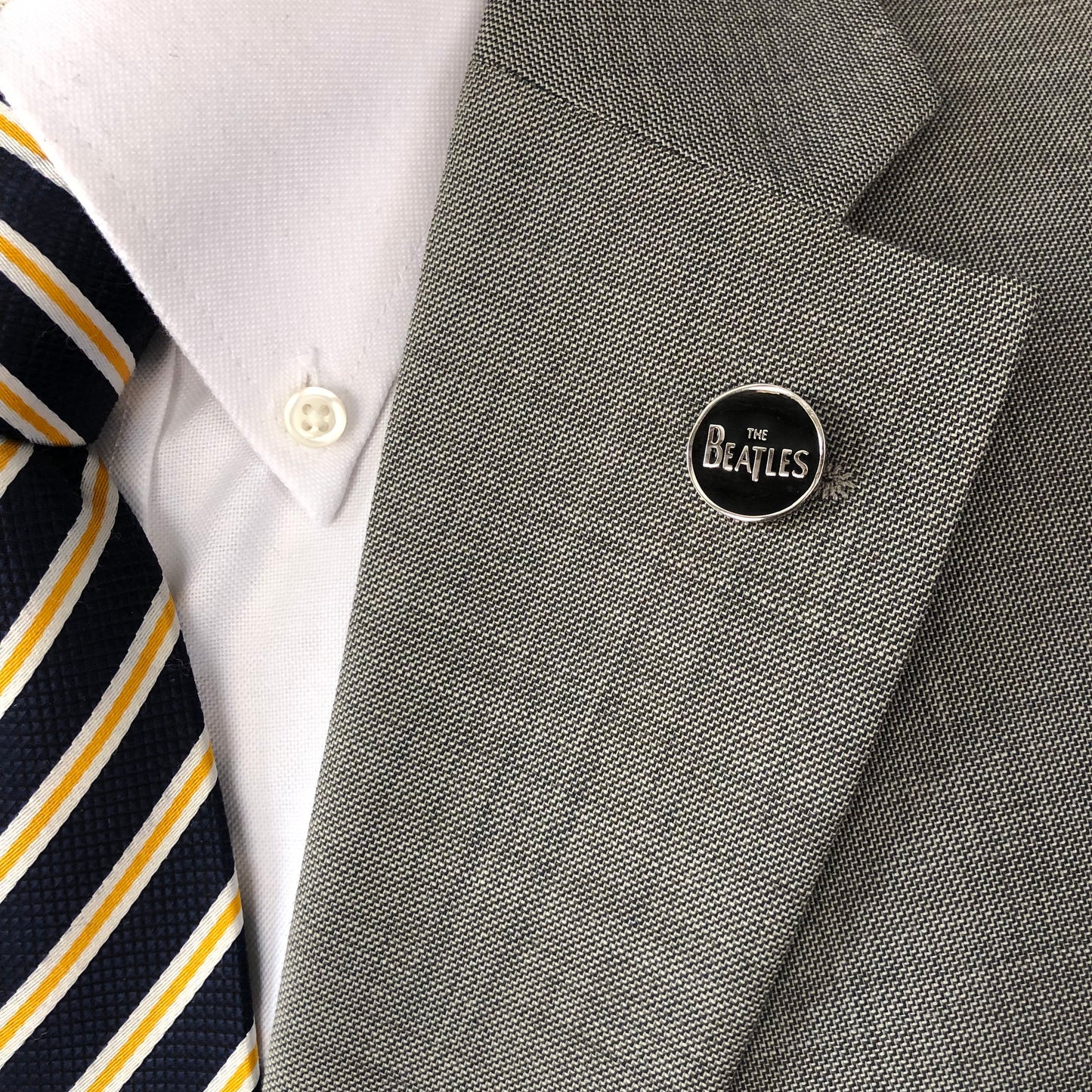 The Beatles lapel pin suit