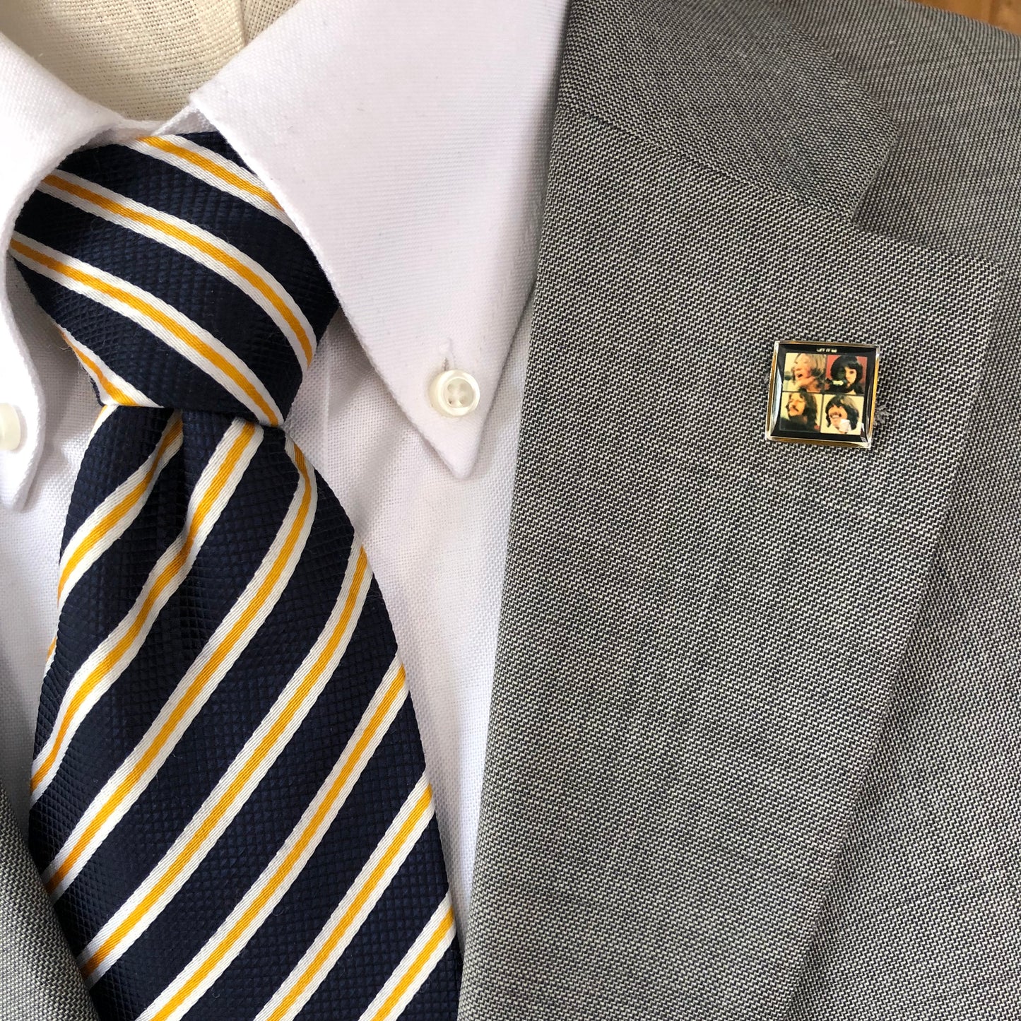The Beatles Let it Be Lapel Pin suit