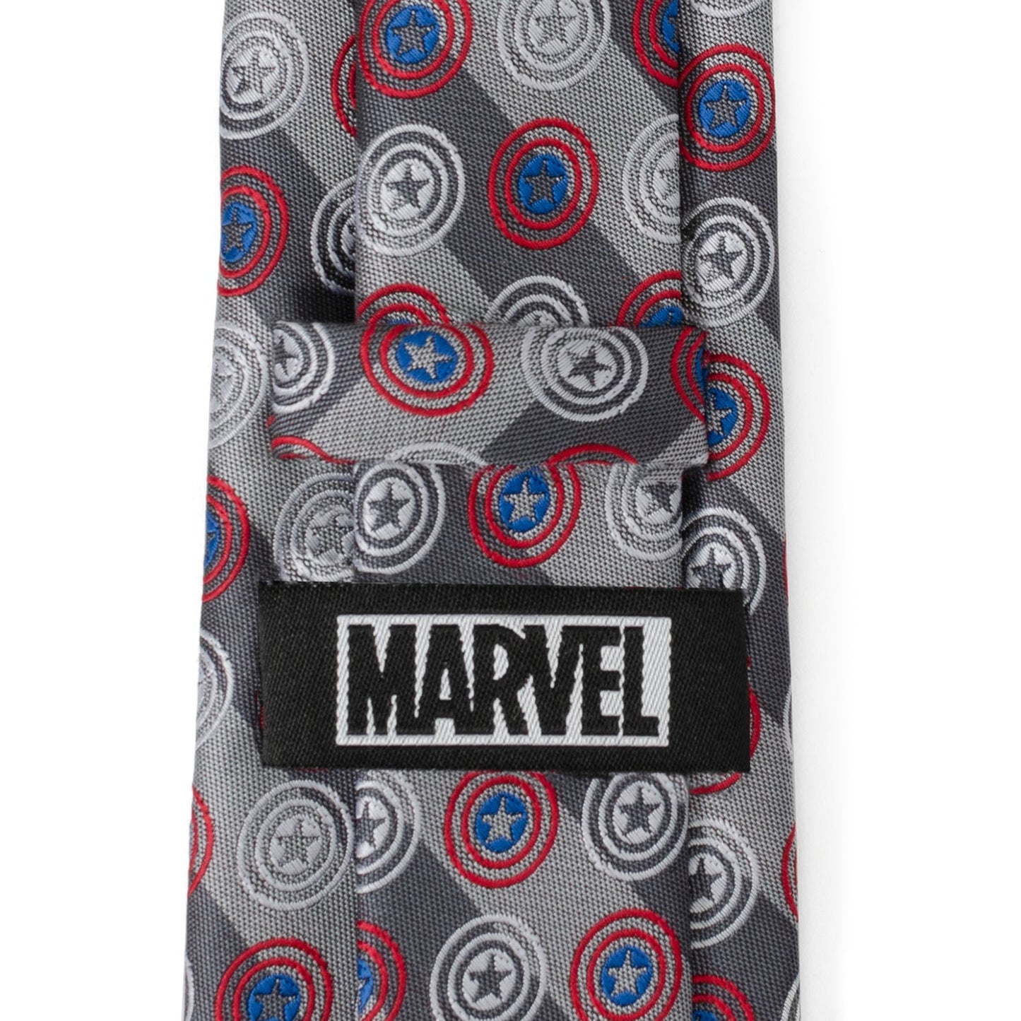 Marvel Captain America Gray Stripe Men's Tie