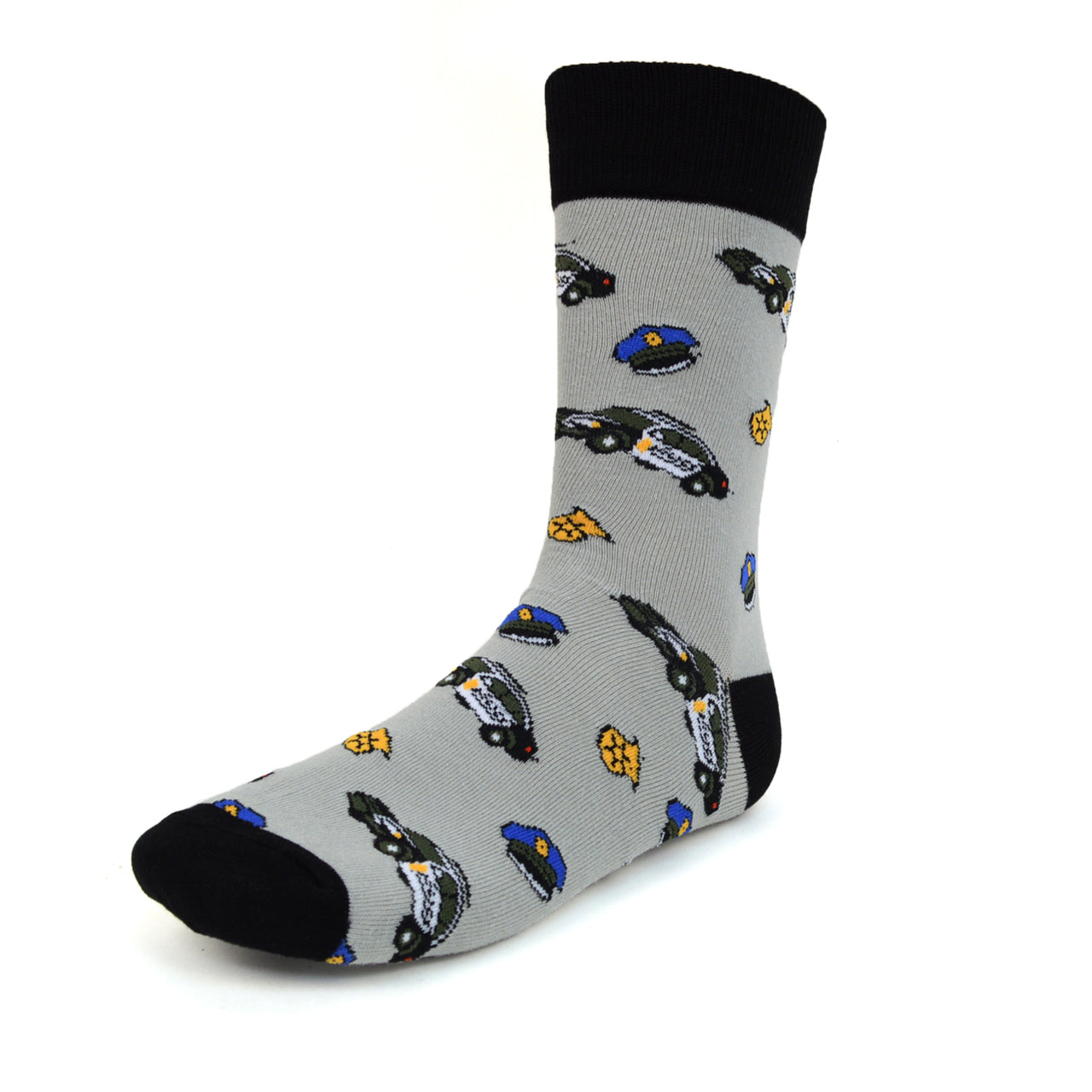 Fun Socks Men's Police Officer Novelty Socks Personalized Socks Dad Gifts Cool Socks Cop Socks Gift Cool Gift