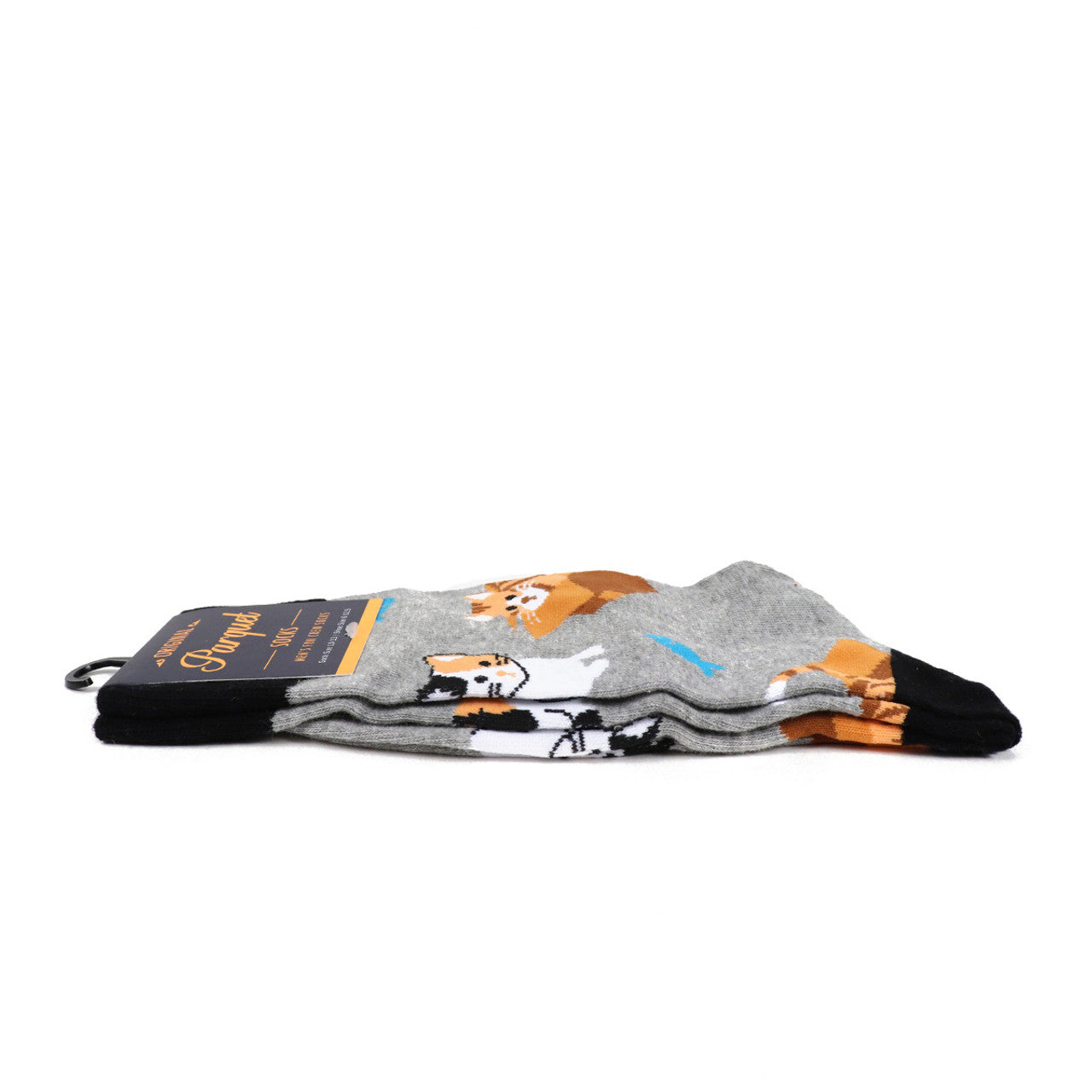 Cat In The Box Socks Fun Socks Men's Kitty Trouble Novelty Socks Funny Socks Dad Gifts Cool Socks Funny Groomsmen