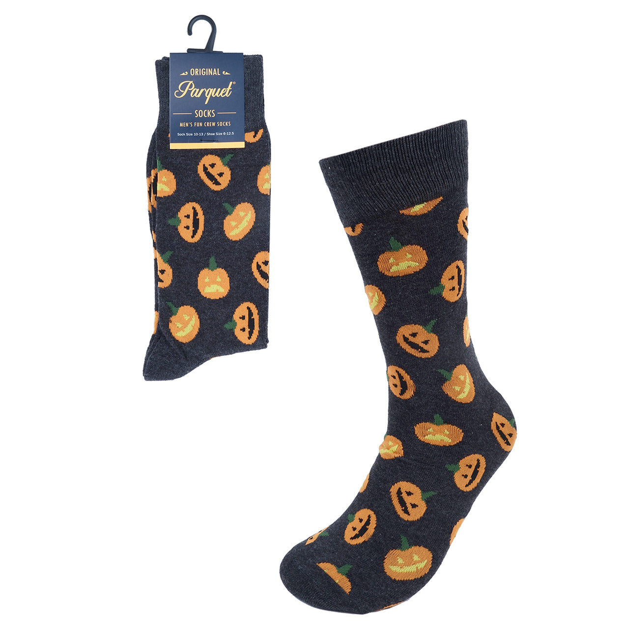 Men's Halloween Pumpkin Socks Pumpkin King Fun Crazy Party Time Socks Halloween Theme Socks