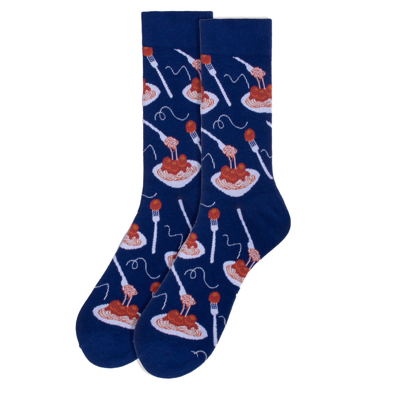 Spaghetti Dinner Socks Novelty Sock Funny Socks Spaghetti and Meatball Food Theme Socks Fun Gifts Mens Socks Funny Groomsmen Socks Italian