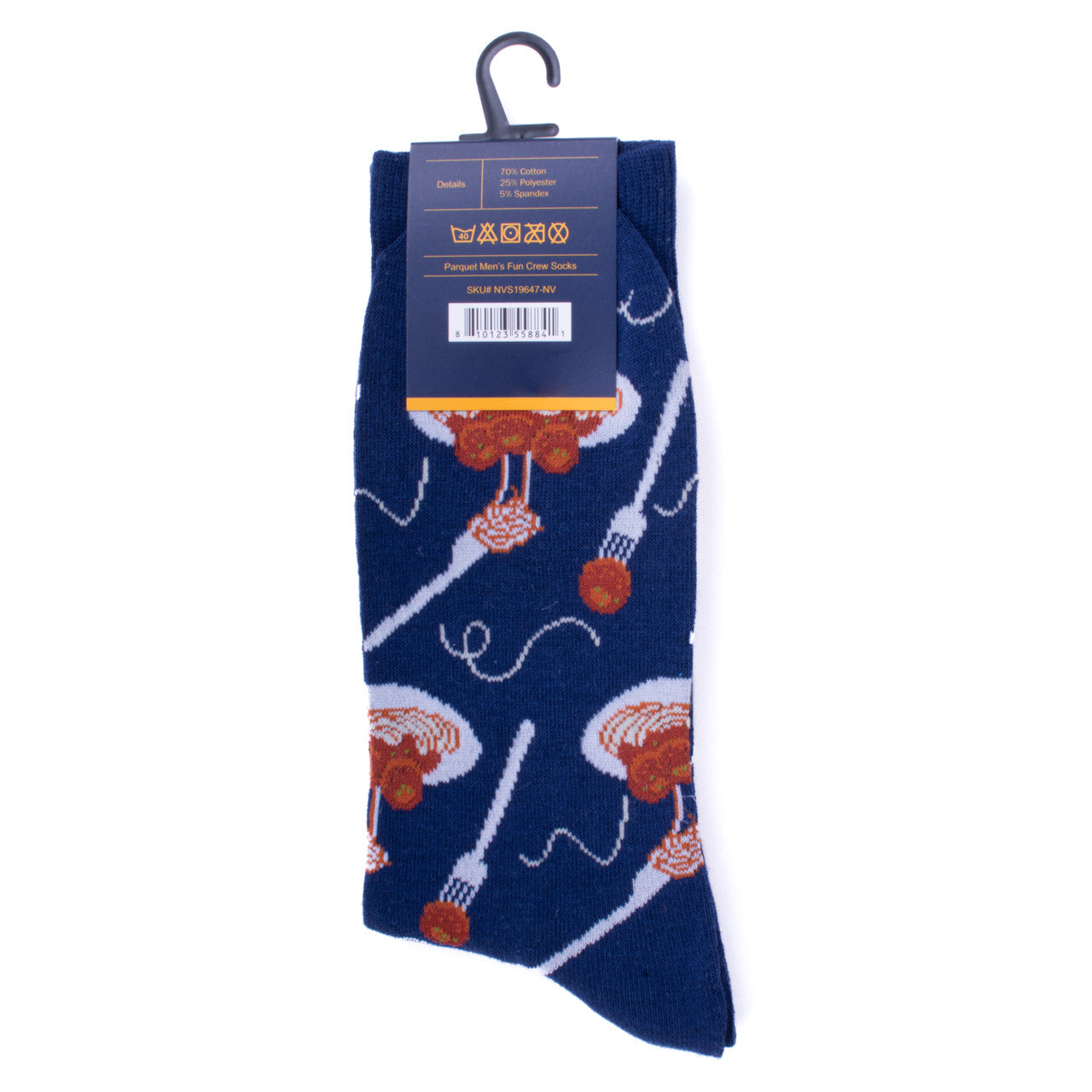 Spaghetti Dinner Socks Novelty Sock Funny Socks Spaghetti and Meatball Food Theme Socks Fun Gifts Mens Socks Funny Groomsmen Socks Italian