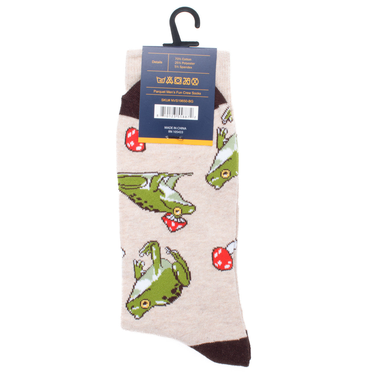 Prince Charming Socks Novelty Sock Funny Socks Frog Mushroom Theme Socks Fun Gifts Mens Socks Funny Groomsmen Socks