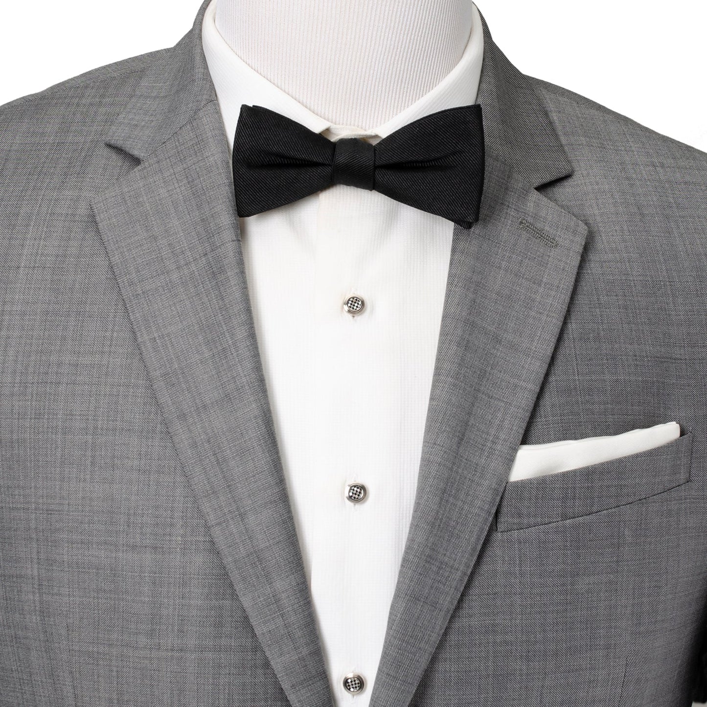 Black Silk Bow Pre-Tie