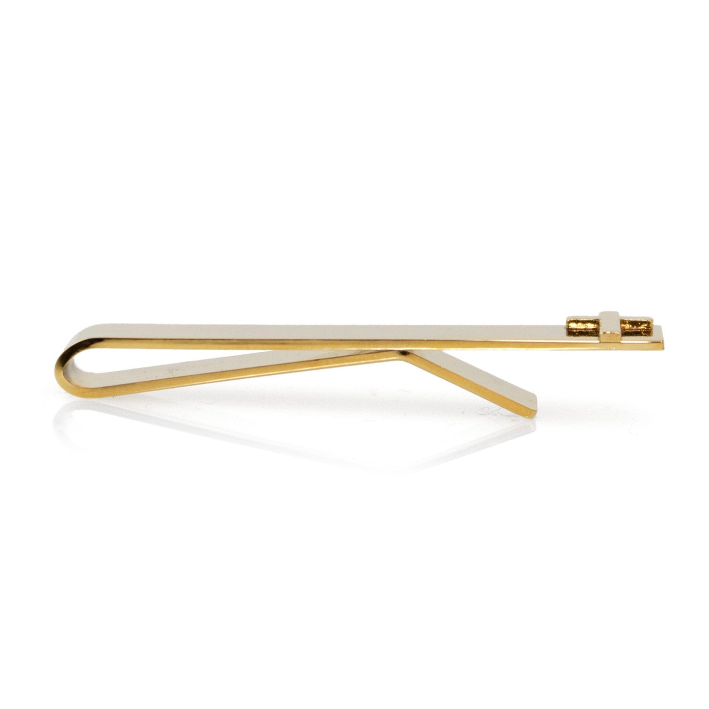 Gold cross tie bar – elegant faith-inspired men’s accessory by JayPins