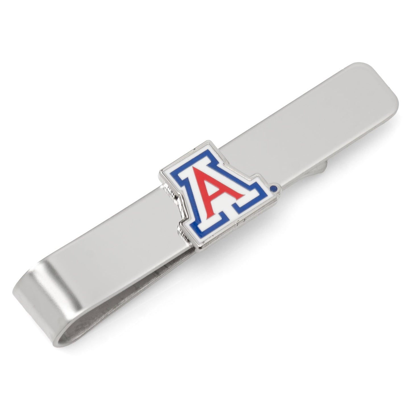 Silver tie clip with a logo on a white background Arizona Wild Cats