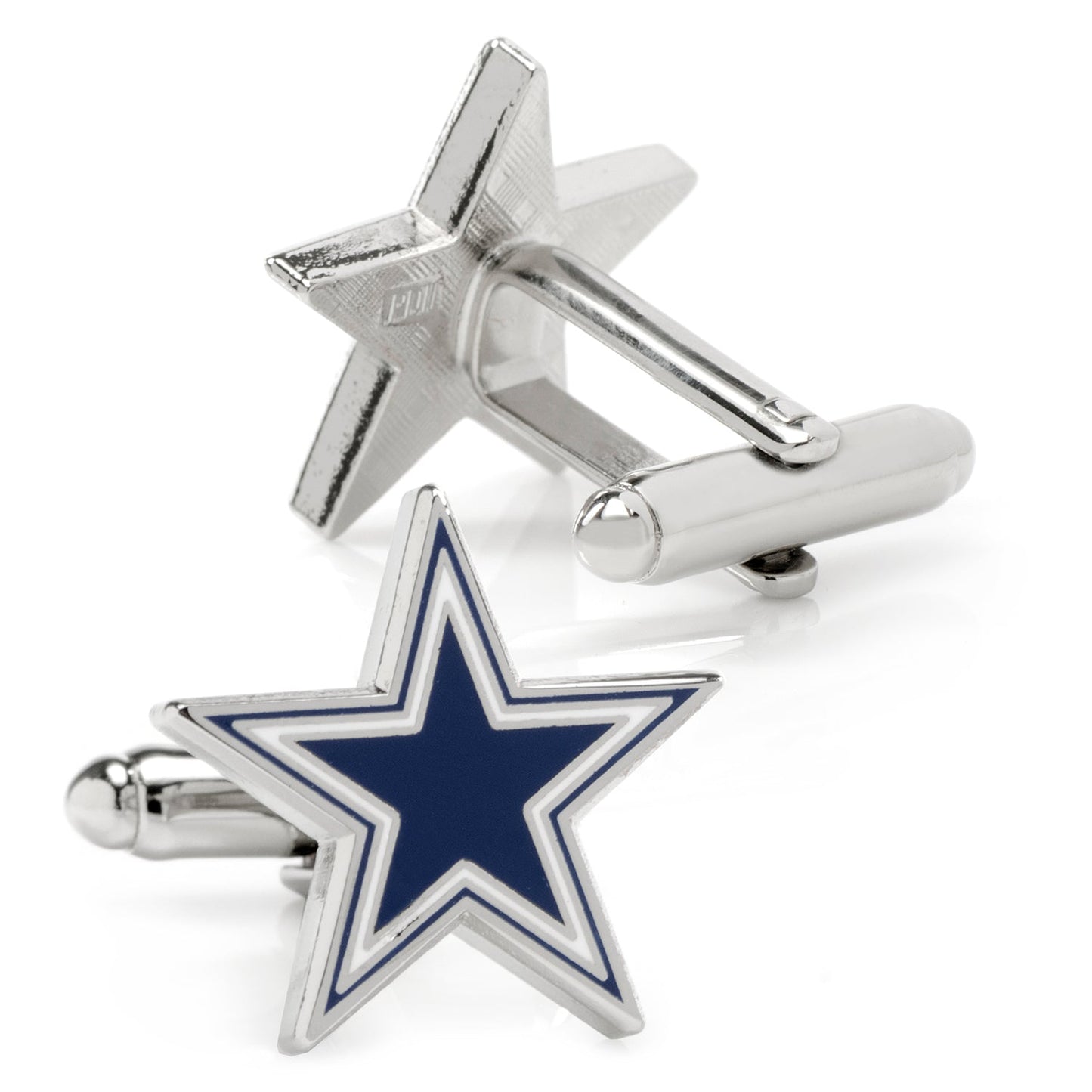 Dallas Cowboys cufflinks – official NFL silver-tone accessories