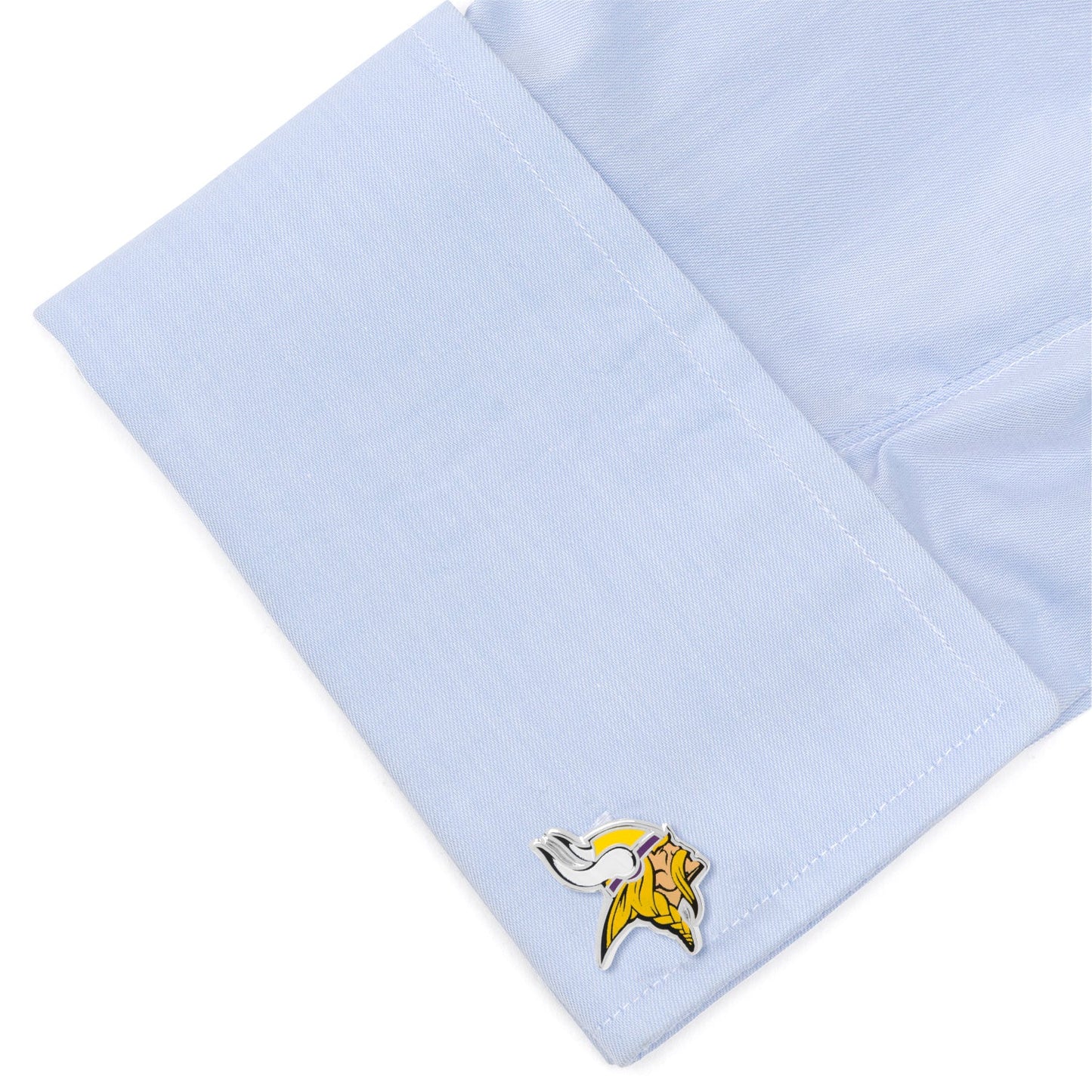Minnesota Vikings cufflinks – official NFL team logo silver accessories