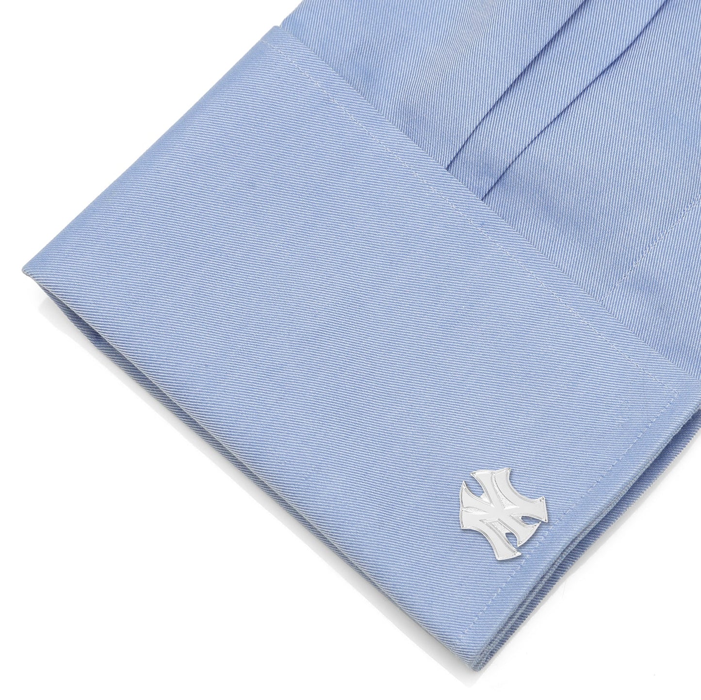 MLB New York Yankees Silver Logo Cufflinks
