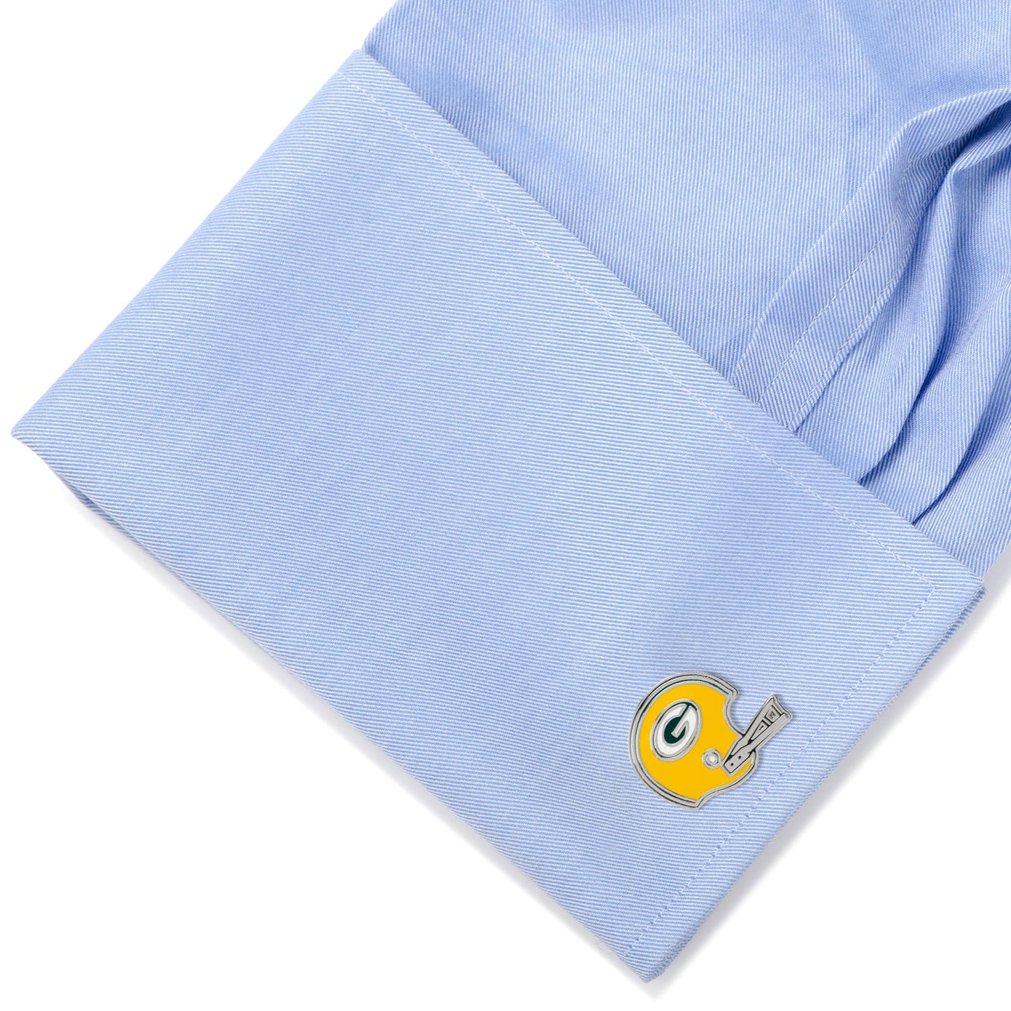 Green Bay Packers throwback helmet cufflinks – official retro NFL accessories