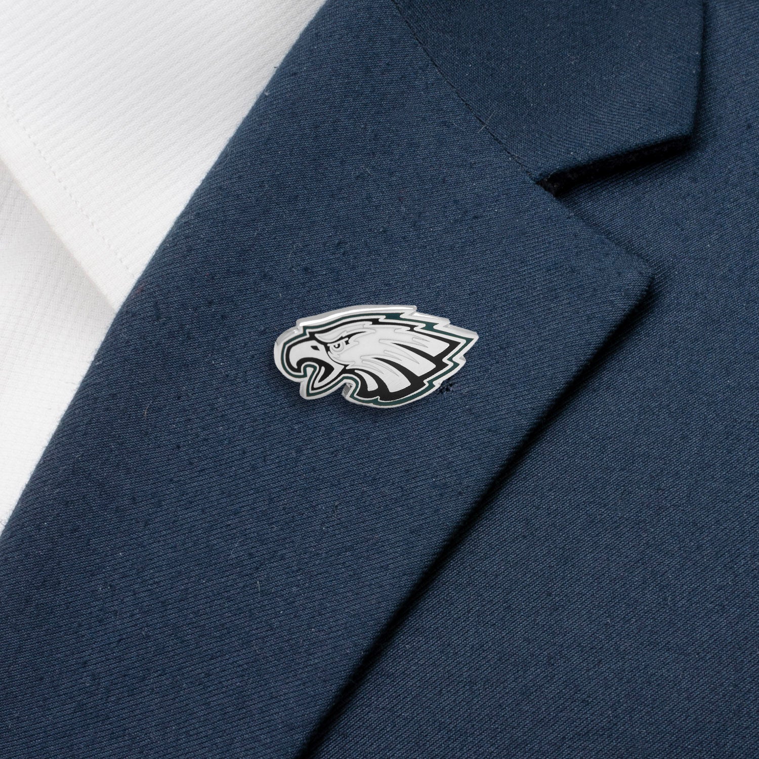 Philadelphia Eagles cufflinks and lapel pin gift set – official NFL logo accessories