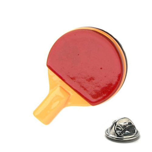 Ping Pong Paddle Lapel Pin - Red Table Tennis Enamel Pin | Gift for Ping Pong Lovers
