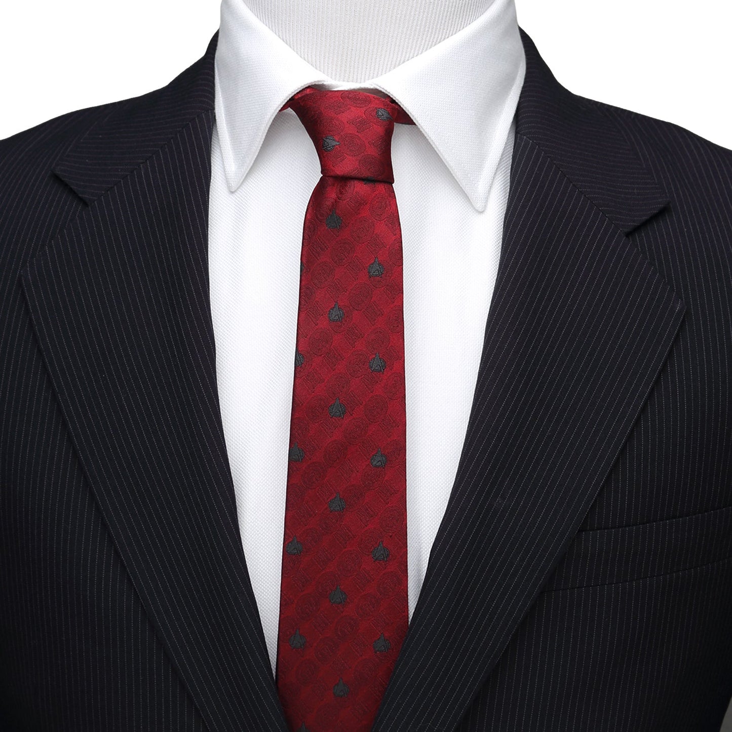 Star Trek TNG Red Delta Shield Men's Tie