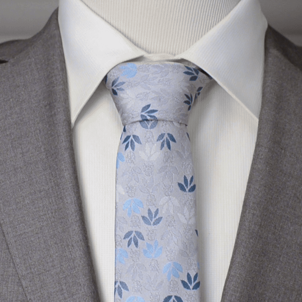 Star Wars Darth Vader Gray Floral Tie