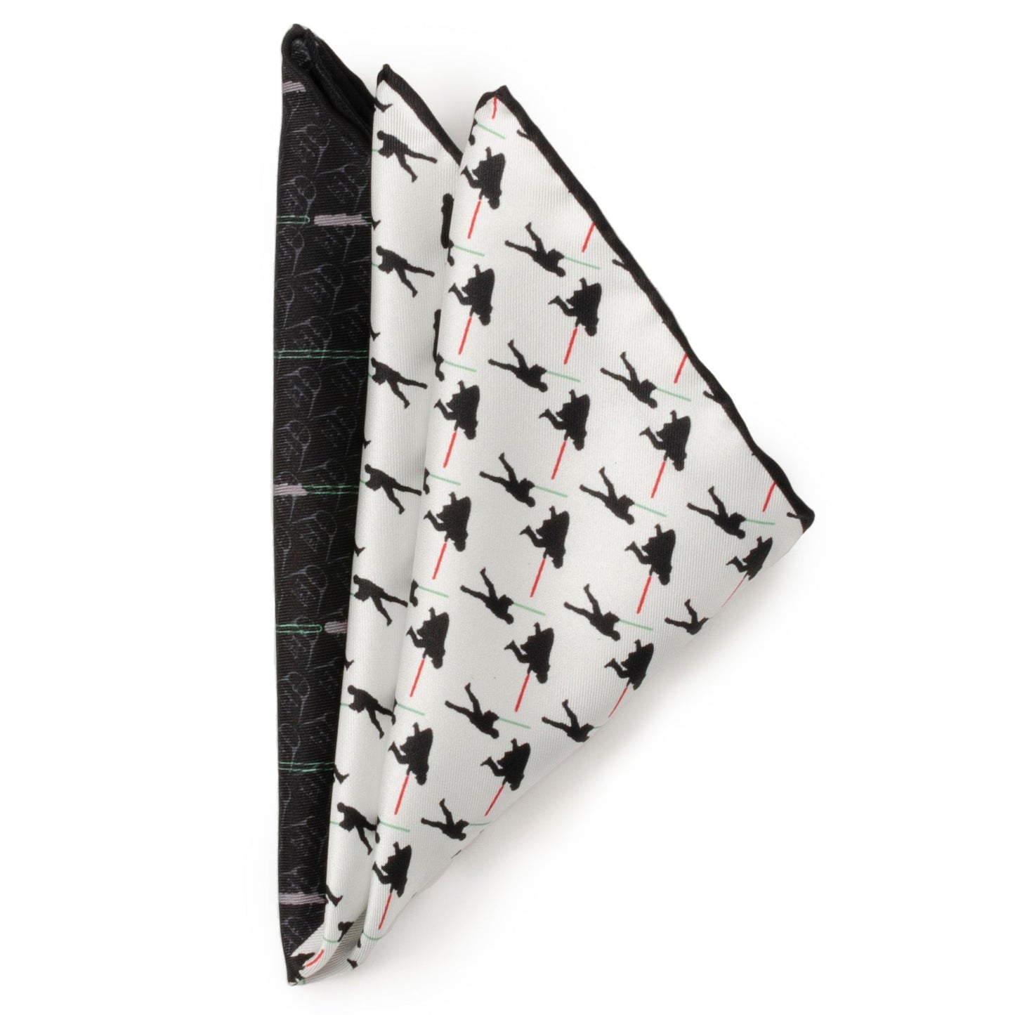 Star Wars Darth Vader and Luke Skywalker LIGHTSABER Battle Pocket Square