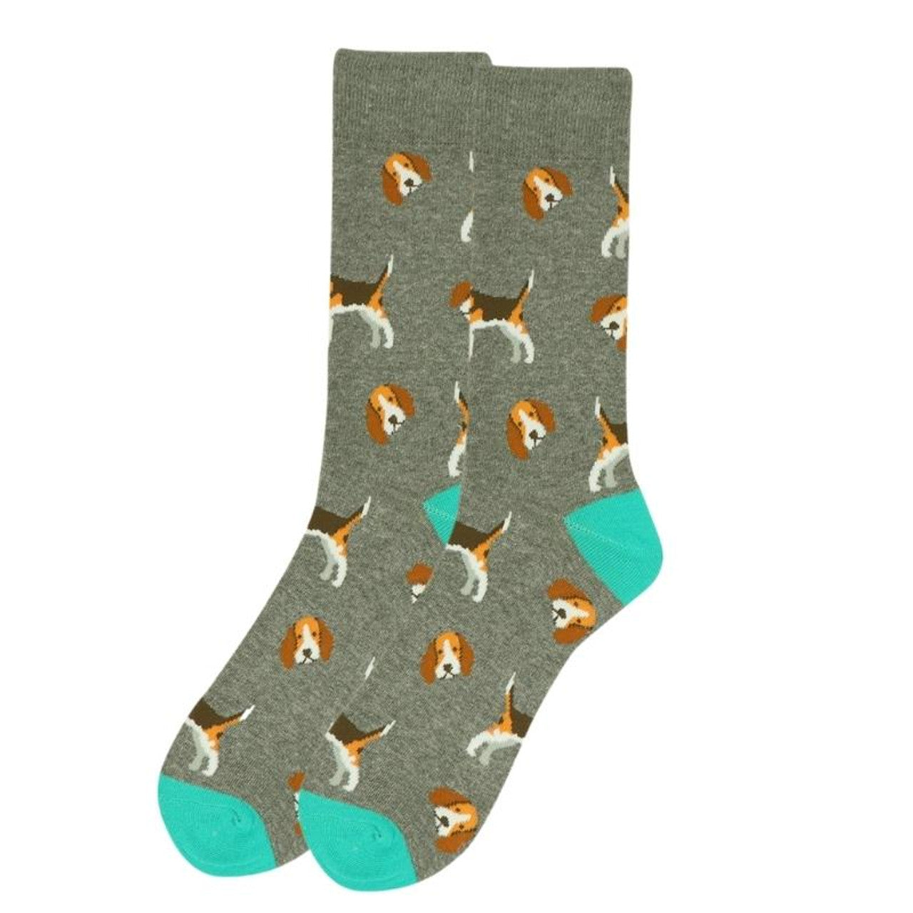 Men's Beagle Dog Novelty Socks Dog Lovers Socks Mans Best Friend Great Gift for Dog Owners