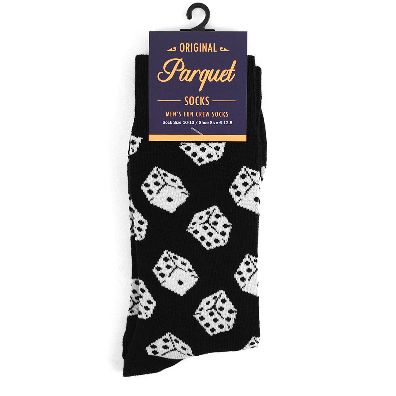 Men's Dice Novelty Socks Black White Dice Las Vegas Nights Lucky Gambling Socks Fun Dad Gift Boyfriend Gift Gambling Clothes Dice Apparel