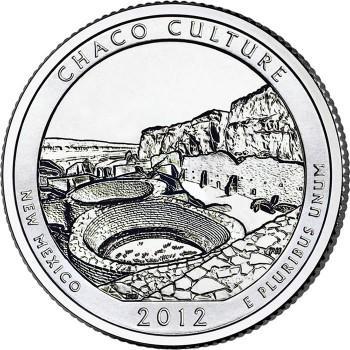 Chaco Culture National Historical Park Coin Lapel Pin Uncirculated U.S. Quarter 2012 Tie Pin
