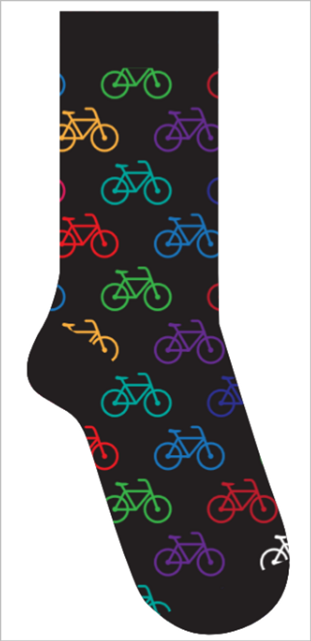 Men's Bicycle Novelty Sock Funny Socks Bike Gifts Cool Socks Funny Groomsmen Socks Inactive