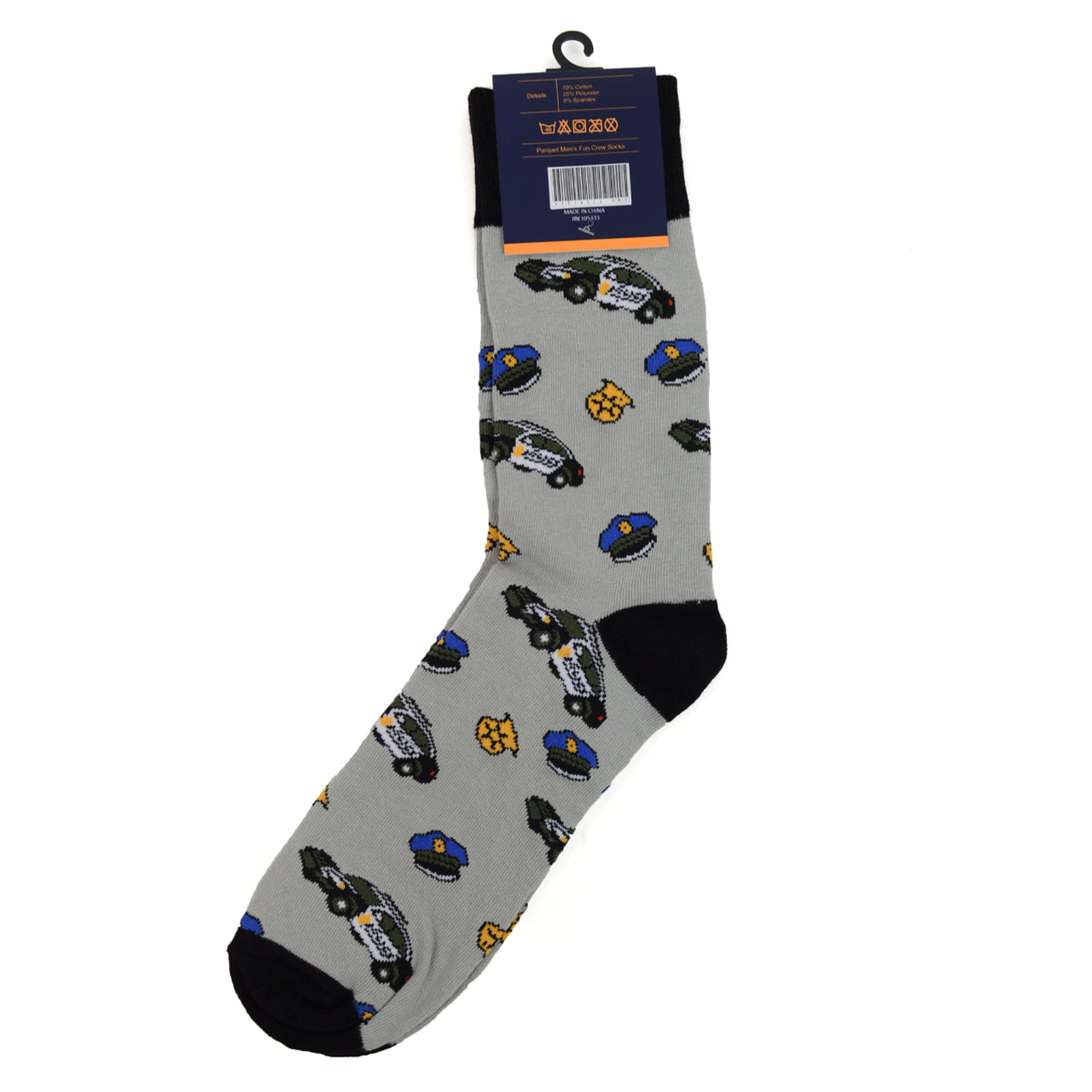Fun Socks Men's Police Officer Novelty Socks Personalized Socks Dad Gifts Cool Socks Cop Socks Gift Cool Gift