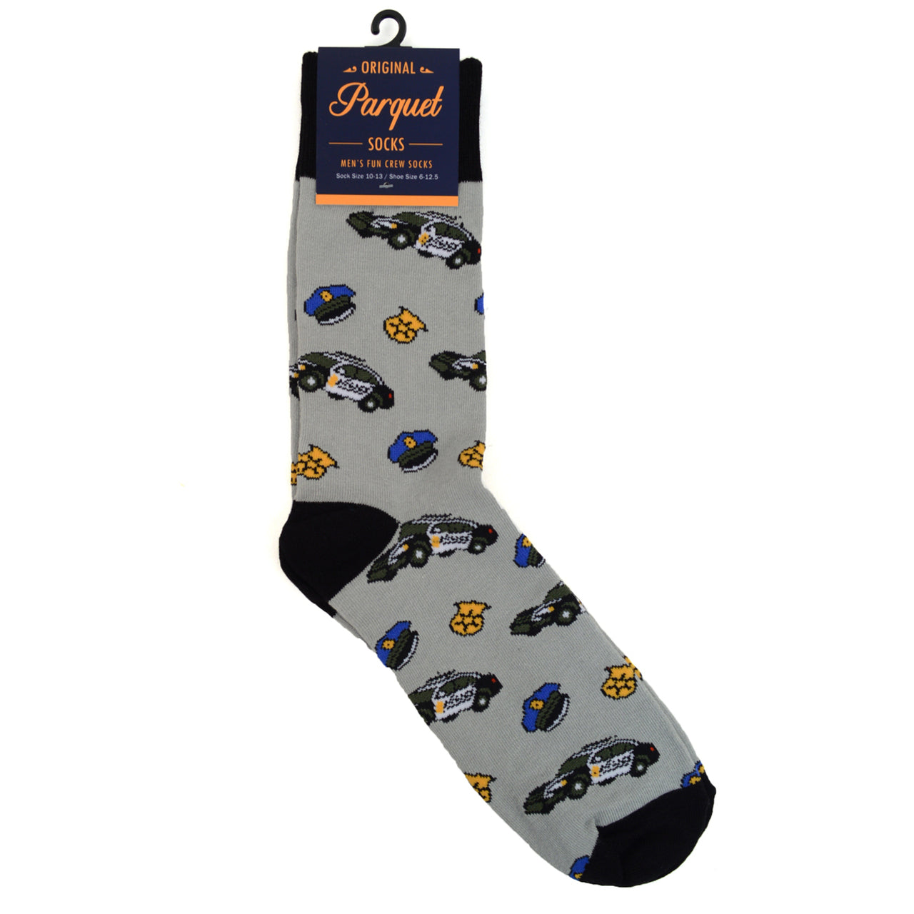 Fun Socks Men's Police Officer Novelty Socks Personalized Socks Dad Gifts Cool Socks Cop Socks Gift Cool Gift