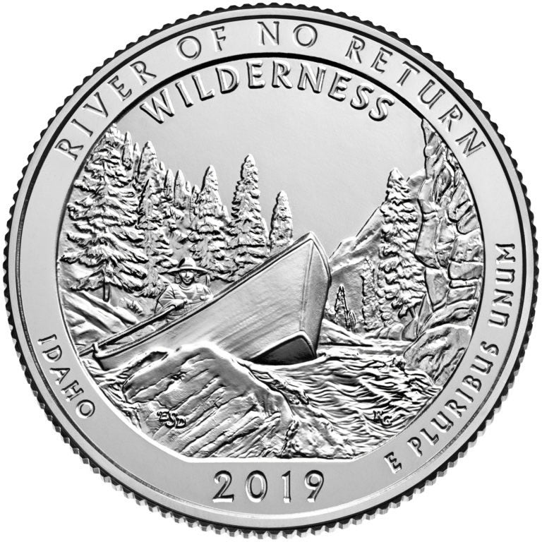 Frank Church River of No Return Wilderness Coin Lapel Pin Uncirculated U.S. Quarter 2019 Tie Pin