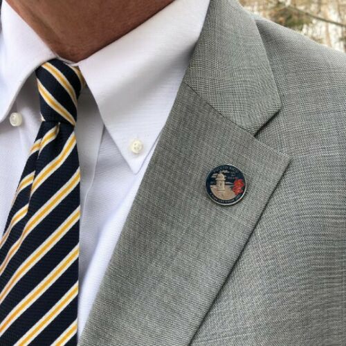 Hand Painted Puerto Rico Coin Lapel Pin Uncirculated U.S. Quarter 2009 Tie Pin