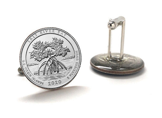 Salt River Bay National Historical Park  coin cufflinks