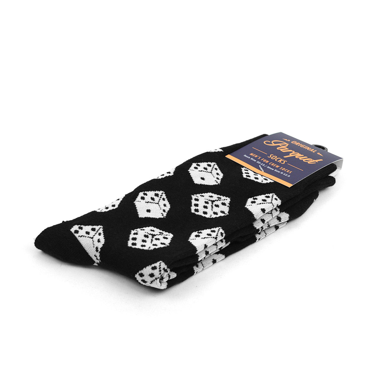 Men's Dice Novelty Socks Black White Dice Las Vegas Nights Lucky Gambling Socks Fun Dad Gift Boyfriend Gift Gambling Clothes Dice Apparel