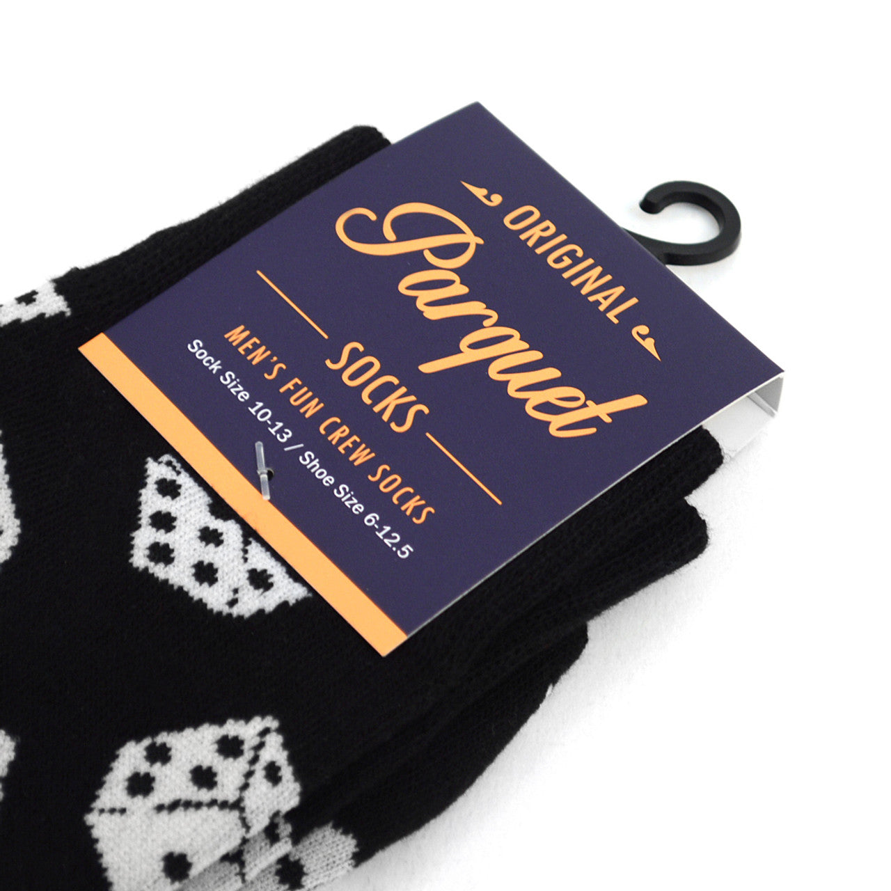 Men's Dice Novelty Socks Black White Dice Las Vegas Nights Lucky Gambling Socks Fun Dad Gift Boyfriend Gift Gambling Clothes Dice Apparel