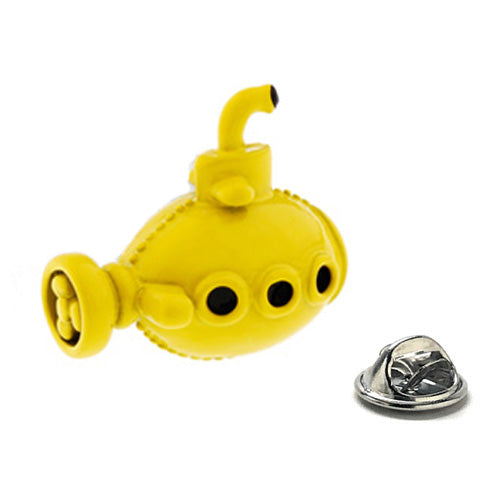 Yellow Submarine Pin Yellow and Black Enamel Pin 3D Design Pin Music Pin Rock Band Pin Party Pin Fun Pin