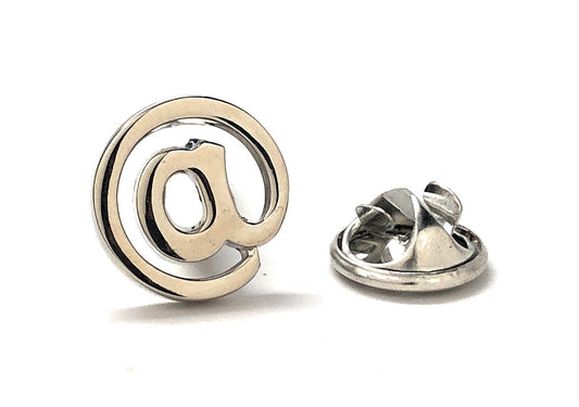 at symbol lapel pin