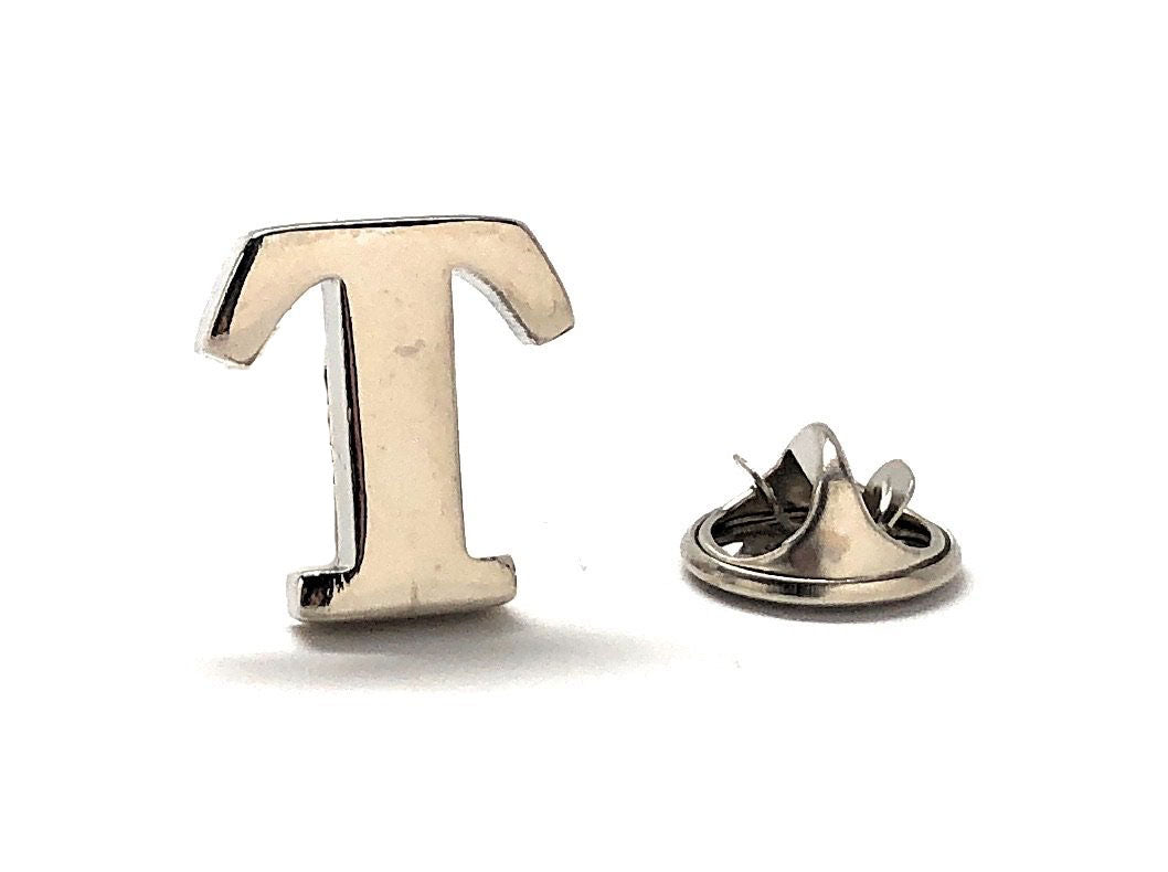 Letter T Lapel Pin