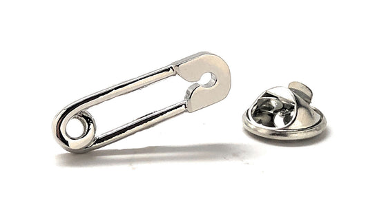 Silver Safety Pin Lapel Pin – Deluxe Box Gift Set by JayPins