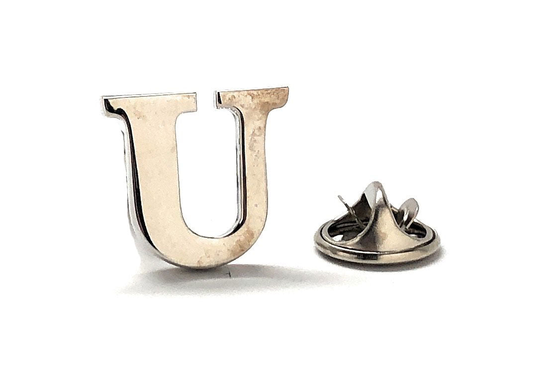 Letter U Lapel Pin