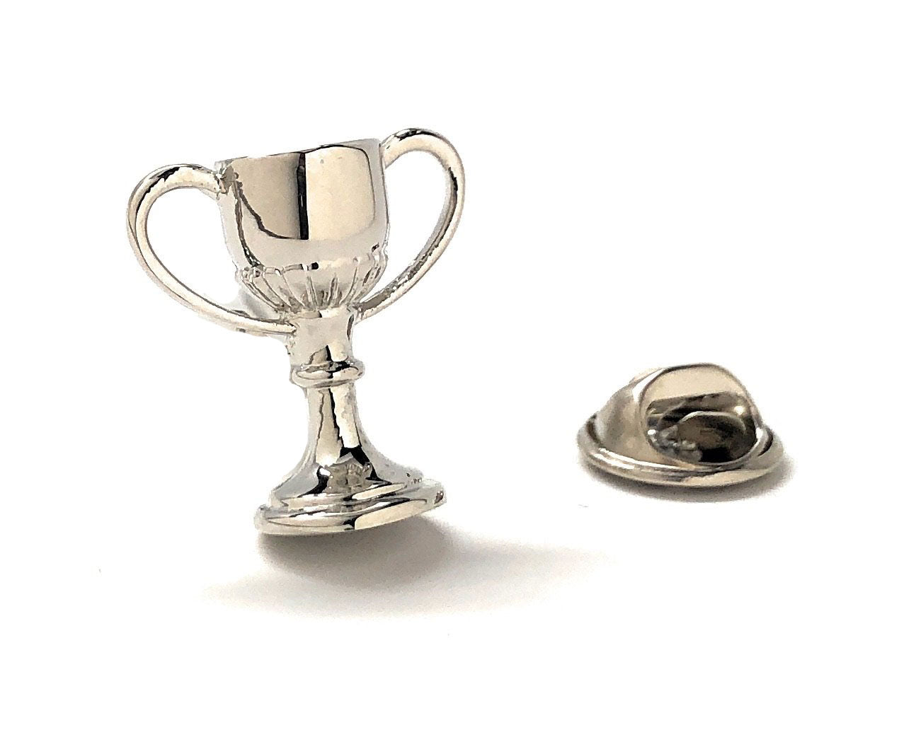 Silver Trophy lapel Pin