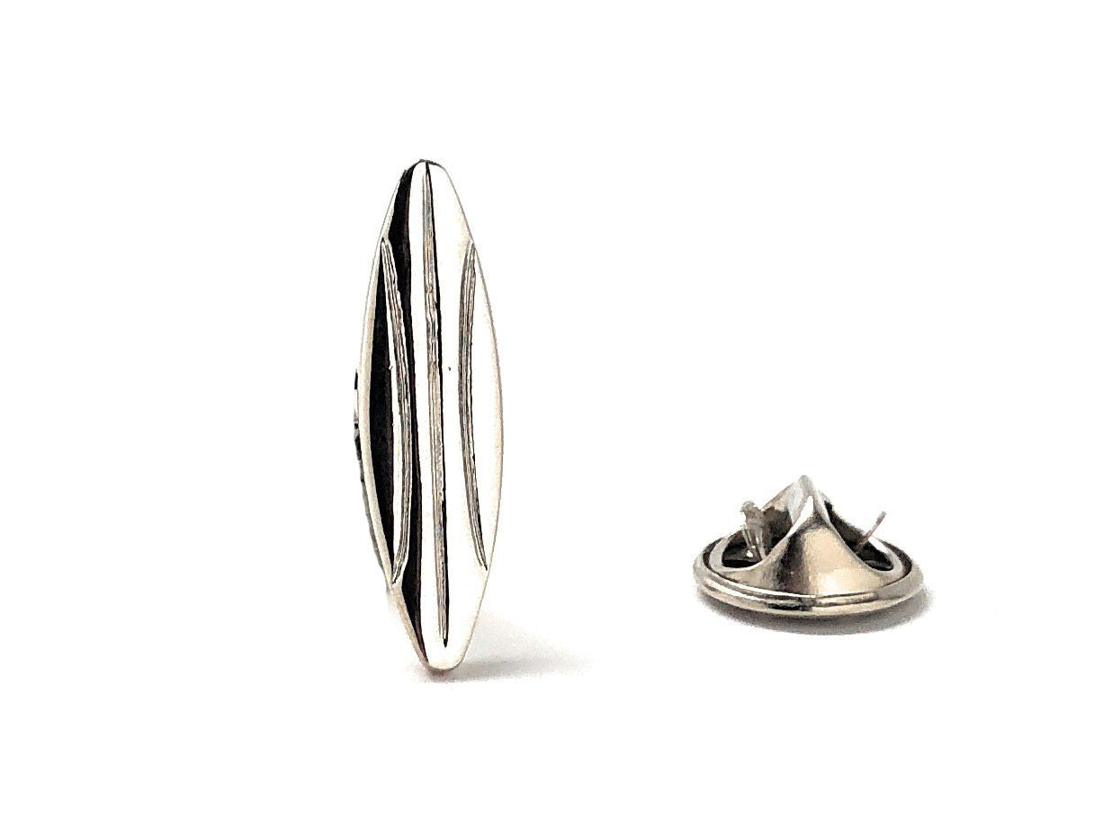 surfboard lapel pin